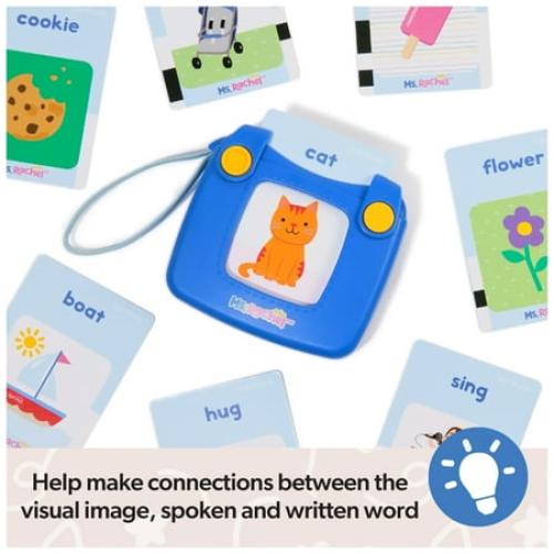 Ms. Rachel First Words Talking Flash Cards with Electronic Reader, 100 Words for Infants Ages 1 and up