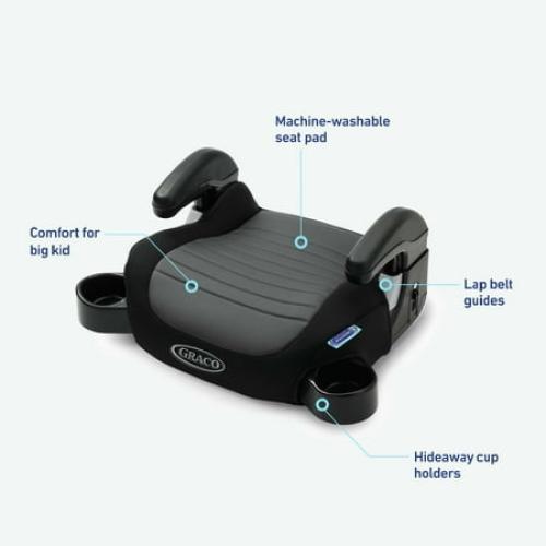 Graco TurboBooster 2.0 Backless Booster Seat, Denton, Grey ‼️has scratches and mild stains ‼️
