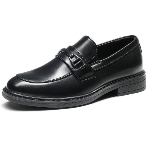 Bruno Marc Boys Dress Slip-on Penny Loafer(Toddler/Little Kid/Big Kid) 9 Toddler Black