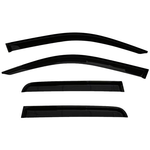 2022-2025 Tape-On Side Window Visor Deflectors for Ford Maverick XL XLT Lariat Smoke Tinted Rain Guards 2023 2024