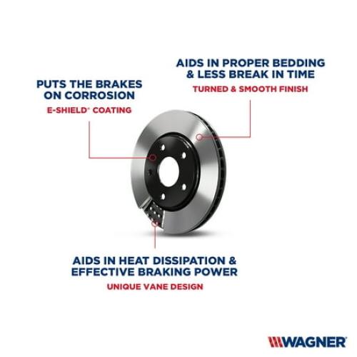 Wagner BD180676E Brake Rotor Fits select: 2014-2019 NISSAN ROGUE, 2017-2022 NISSAN ROGUE SPORT