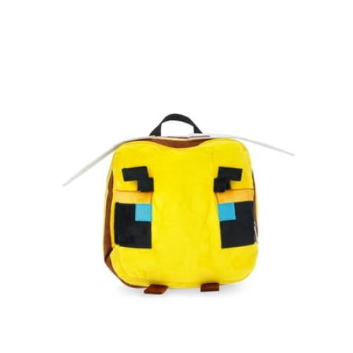 Minecraft Boys Bee Plush Backpack, 12.5 Yellow