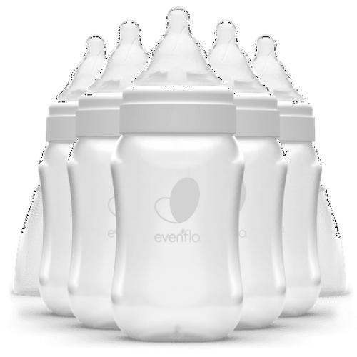 Evenflo Balance   Wide Neck BPA-Free Plastic Baby Bottles, 9oz, Clear, 6ct