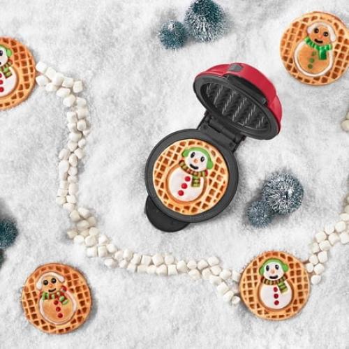 Dash MultiMake Mini System Holiday Waffle Maker with Removable Platesneds cleaning‼️