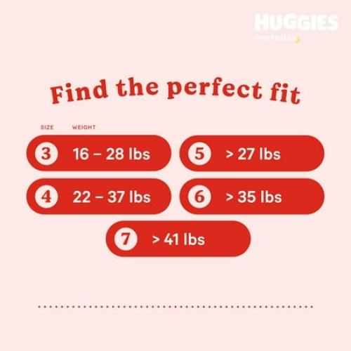Huggies Overnites Nighttime Baby Diapers, Size 5, 50 Ct