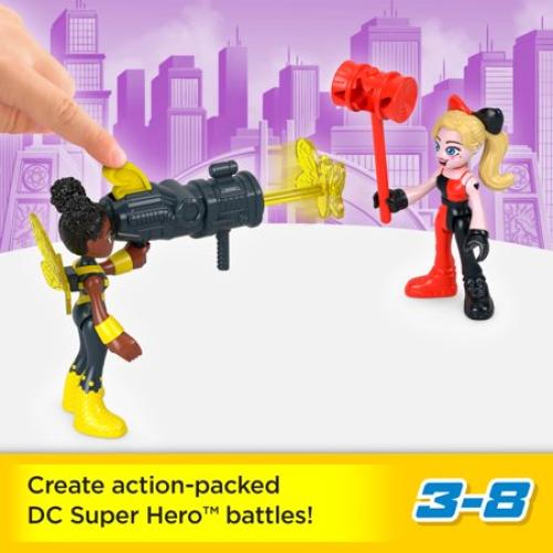 Imaginext DC Super Friends Rivals pack 8-Piece Figures & Accessories Set, Preschool Toys