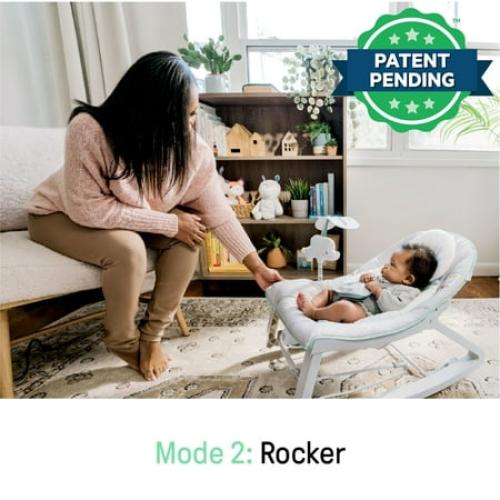Ingenuity Keep Cozy 3-in-1 Vibrating Infant & Toddler Baby Bouncer and Rocker Chair, Multicolor