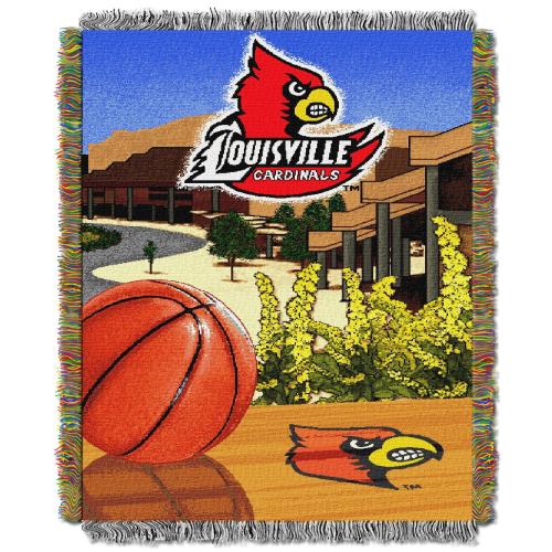 Northwest NCAA Louisville Cardinals Unisex-Adult Woven Tapestry Throw Blanket 48 x 60 Home Field Advantage