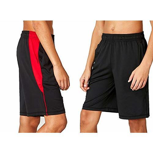 DEVOPS Boys 2-Pack Active Athletic Basketball Shorts with Pockets
