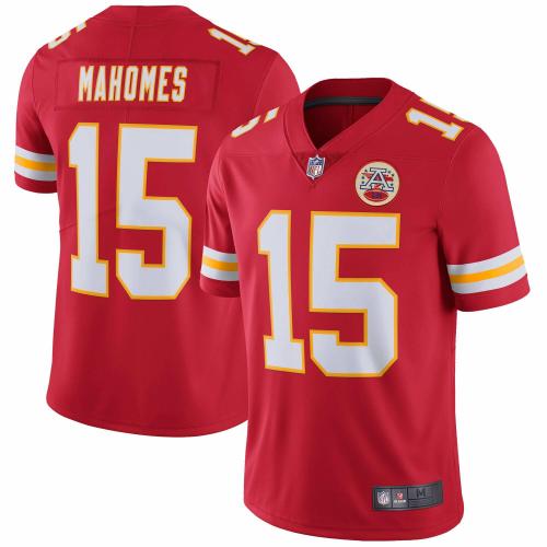 Men's Kansas City Chiefs #15 Patrick Mahomes Limited Football Jersey-Red (M)