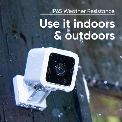 Cam v3 1080p HD Indoor/Outdoor Wired Home Security Camera, Color Night Vision, with Cam Plus A.I. 3-Month Service