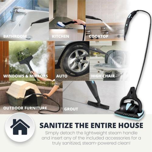 Vapour Pro Hybrid Steam Mop and 18-Piece All-in-One Steam Cleaner with Ultra Dry Steam Technology (M4S)