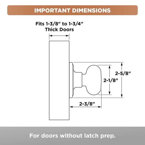 Colonial Black Dummy Door Knob