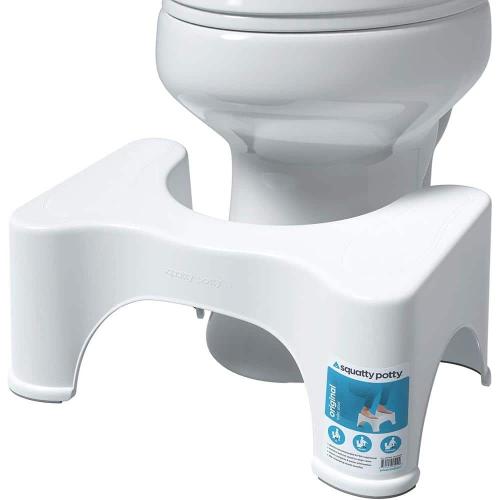 Squatty Potty 9 in. Ecco Plastic Toilet Stool in White