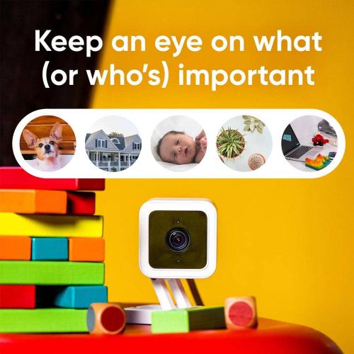 Cam v3 1080p HD Indoor/Outdoor Wired Home Security Camera, Color Night Vision, with Cam Plus A.I. 3-Month Service