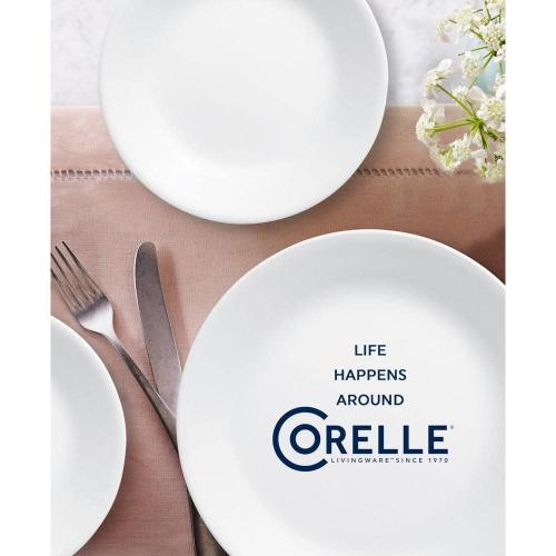 Corelle Winter Frost White 16-Piece Dinnerware Set (Service for 4) in White one missing