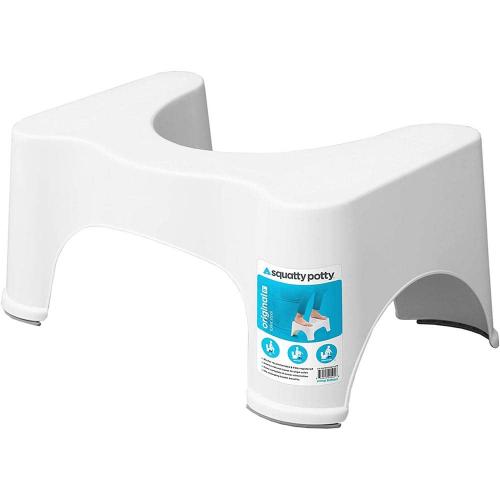 Squatty Potty 9 in. Ecco Plastic Toilet Stool in White