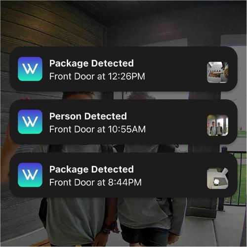 Wireless Duo Cam Video Doorbell (with Chime), Battery Powered, 2K Full HD Video, 2 Cameras, 2-Way Audio, Night Vision