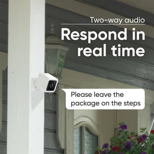 Cam v3 1080p HD Indoor/Outdoor Wired Home Security Camera, Color Night Vision, with Cam Plus A.I. 3-Month Service