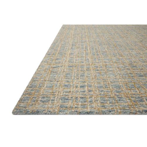 Blue Sand Chris Loves Julia x Loloi Polly Blue/Sand 2 ft. 3 in. x 3 ft. 9 in. Hand-Tufted Modern Area Rug
