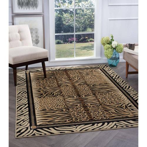 Festival Animal Beige 8 ft. x 11 ft. Indoor Area Rug