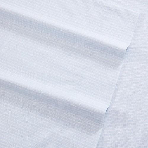 Ala Moana Stripe 4-Piece Blue Percale Cotton King Sheet Set