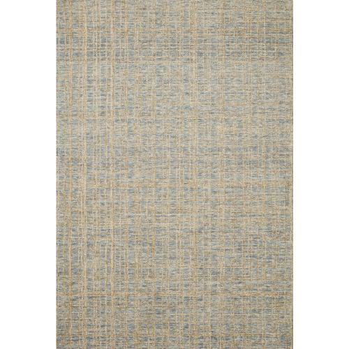 Blue Sand Chris Loves Julia x Loloi Polly Blue/Sand 2 ft. 3 in. x 3 ft. 9 in. Hand-Tufted Modern Area Rug