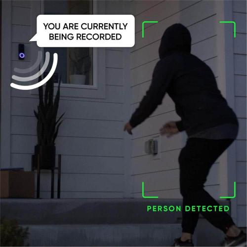 Wireless Duo Cam Video Doorbell (with Chime), Battery Powered, 2K Full HD Video, 2 Cameras, 2-Way Audio, Night Vision