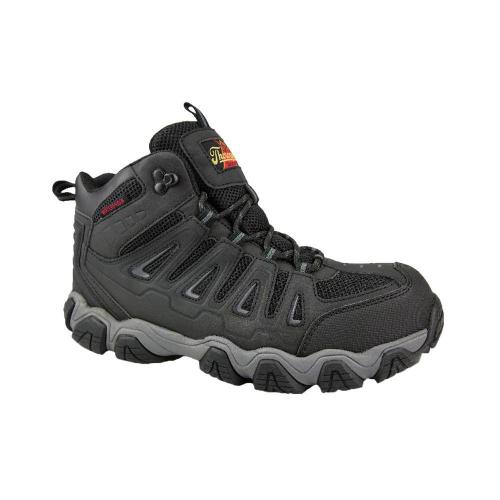 Crosstrex Series Men's Size 10.5 Medium (B) Black/Gray Mid Cut Composite Safety Toe Waterproof Hiker Boots