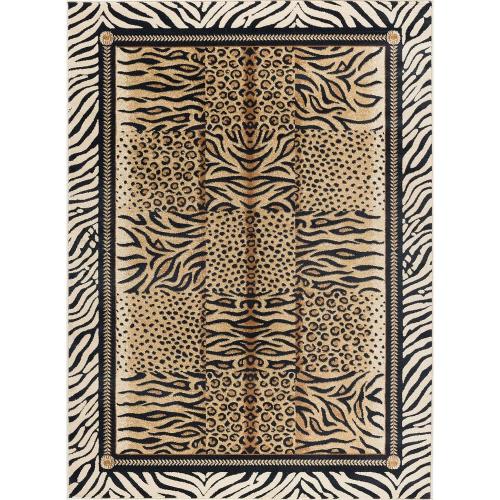 Festival Animal Beige 8 ft. x 11 ft. Indoor Area Rug