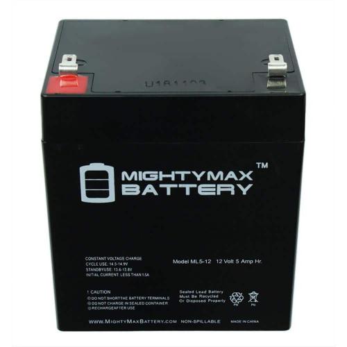 12-Volt 5 Ah Sealed Lead Acid (SLA) Rechargeable Battery