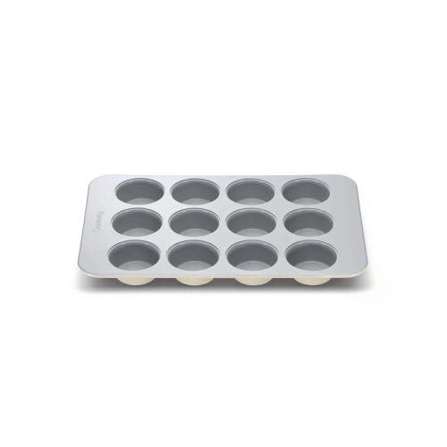 Non-Stick Ceramic Muffin Pan in Cream