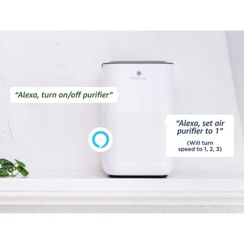 MEDIFY MA-15 SMART UV Air Purifier with H13 True HEPA Filter, 293 Sq. Ft. Coverage, 99.9% 0.1 Microns, White, 1-Pack