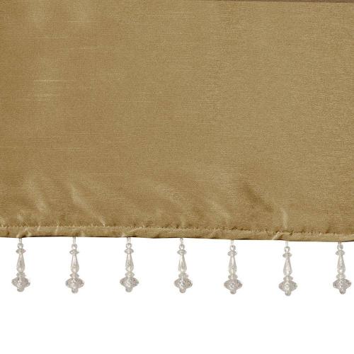 Natalie 26 in. L 50 in. W Bronze Faux Silk Light Filtering Window Valance