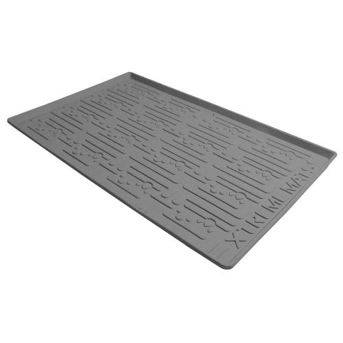 19 in. x 19 in. Grey Bathroom Vanity Depth Under Sink Cabinet Mat Drip Tray Shelf Liner