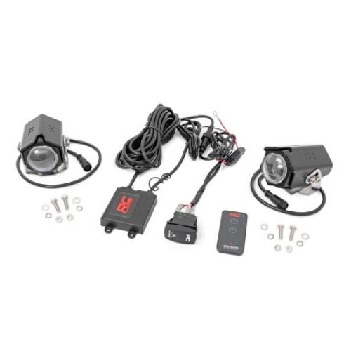 Rough Country Laser Whip Light Kit w/Remote | UTV/ATV | Multi-Function - 78870