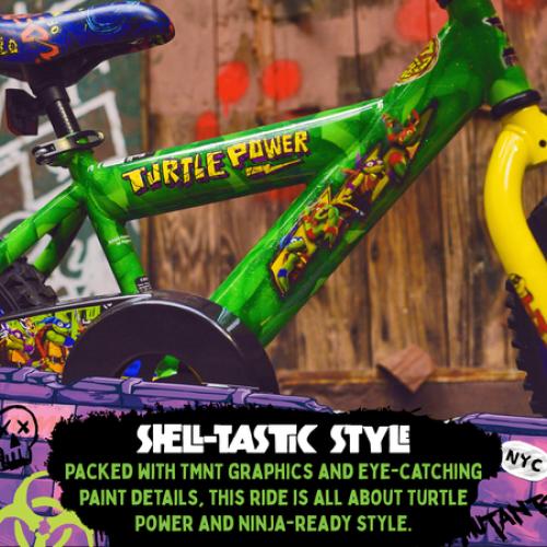 Dynacraft Teenage Mutant Ninja Turtles Boys 16 BMX Bike, For Kids Ages 5-7 Years