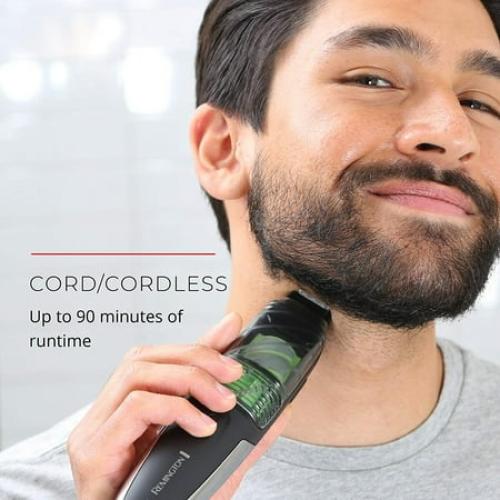 Remington Vacuum Beard and Stubble Trimmer, Black, MB6850