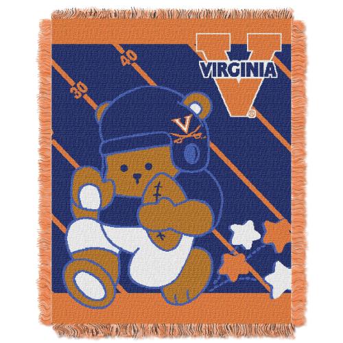 NCAA Virginia Cavaliers Fullback Woven Jacquard Baby Throw 36 x 46