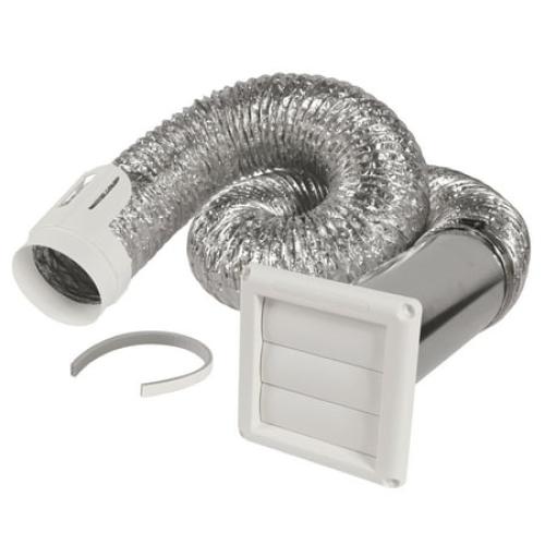 Deflecto Complete 8 Dryer Venting Kit, Water-Resistant