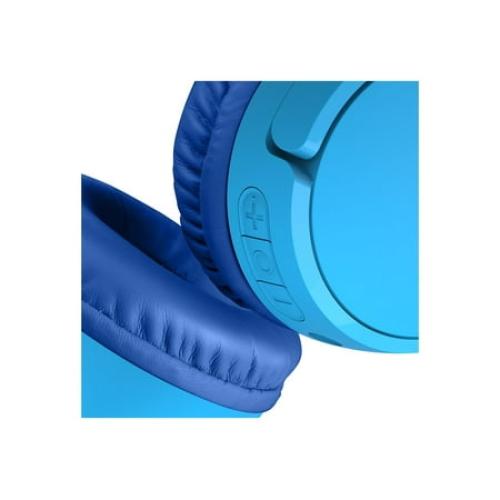 Color Blue Belkin SoundForm Mini - Headphones with mic - on-ear - Bluetooth - wireless, wired - 3.5 mm jack - blue