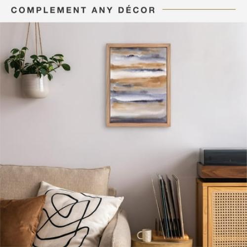 MCS Canvas Float Frames 16x20 Frame, Black Frame for Finished Canvases, Vertical & Horizontal Wall Hanging Large Frame with Adhesive for Canvas Paintings (1-Pack)