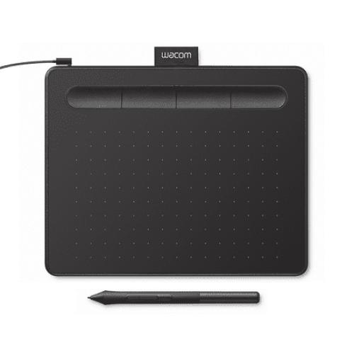 Wacom Intuos Graphics Drawing Tablet, 3 Bonus Software Included, 7.9x 6.3, Black, Small (CTL4100)