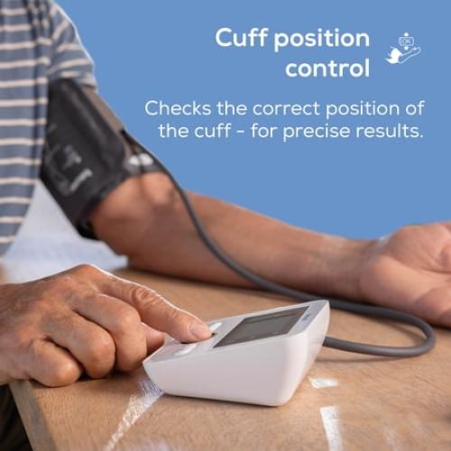 BM27 Upper Arm Blood Pressure Monitor, 120 Memory Sets, Irregular Heart Rate Detection, Apple Health Compatible