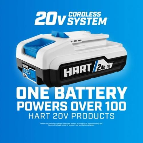 HART 2-Pack 20-Volt 2.0Ah Lithium-Ion Batteries (Charger Not Included)