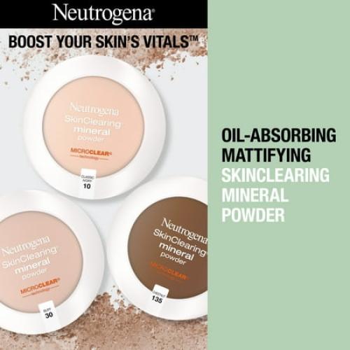 Neutrogena SkinClearing Pressed Acne Powder, Natural Beige 60,.38 oz