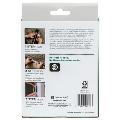 Duck Brand 86 in. x 39 in. Hands-Free Magnetic Mesh Screen Door