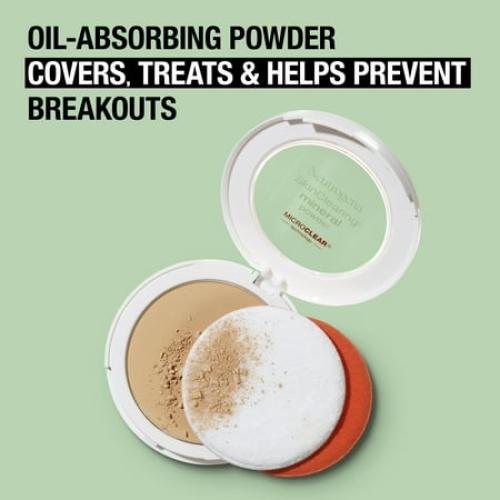 Neutrogena SkinClearing Pressed Acne Powder, Natural Beige 60,.38 oz