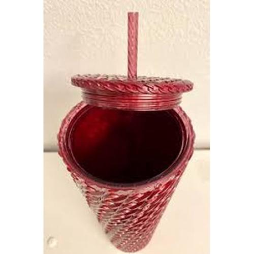 Starbucks Chain Link Burgundy Red 24 Ounce Venti Tumbler