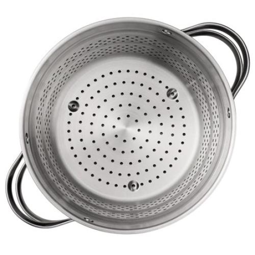 Tramontina 8-Quart Stainless Steel Tri-ply Base Multicooker with Pasta Insert